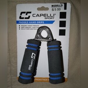 Padded Hand Grips Medium/Heavy Spring Tension Strengthen & Tone Muscle Forearms